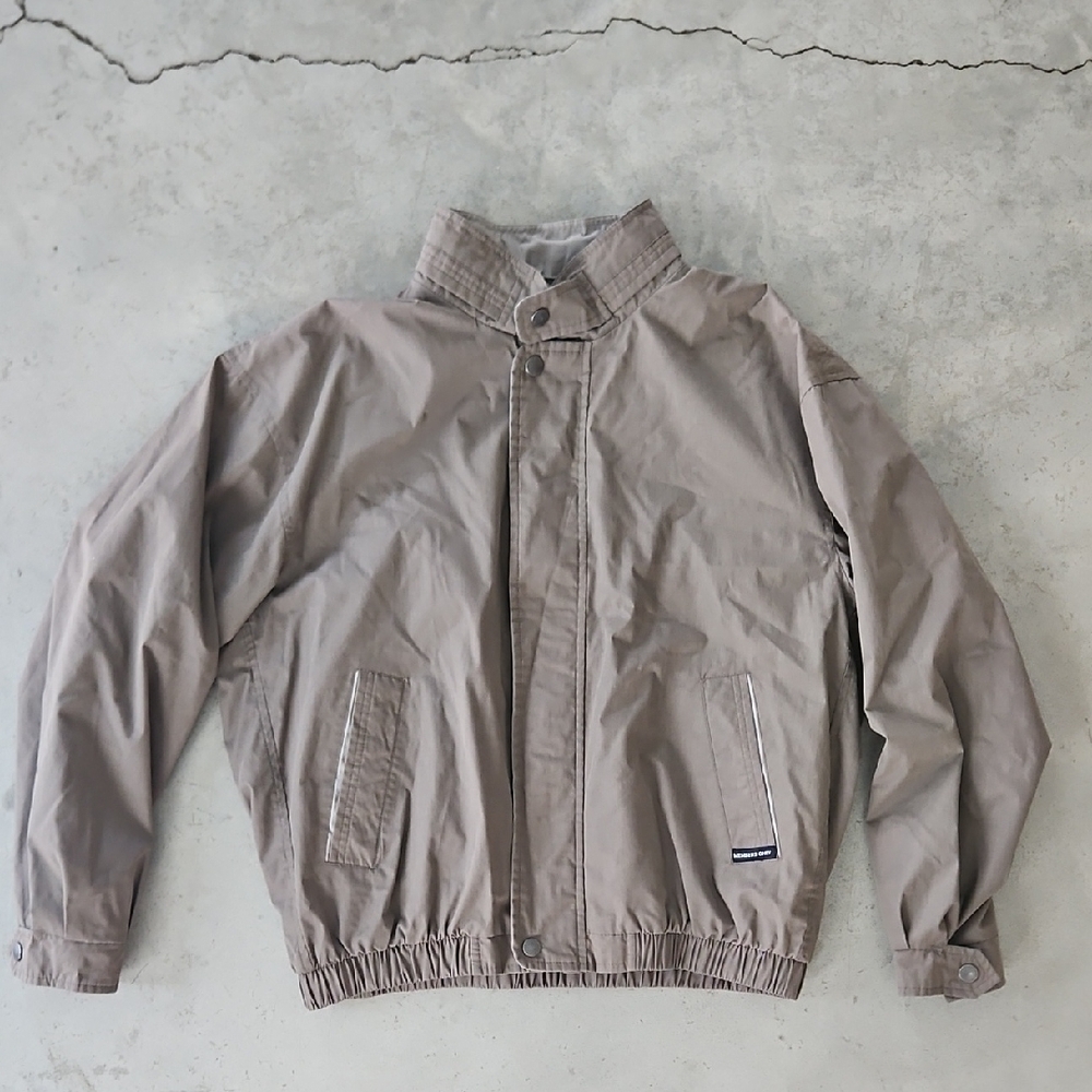 Members Only Light Brown Windbreaker Medium